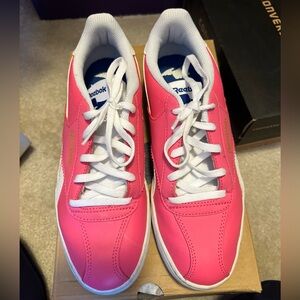 Reebok Hot Pink and White Low-Top Sneakers